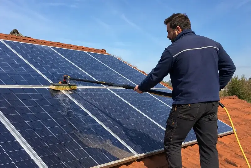 Nettoyage et entretien de panneaux solaires à Ballons